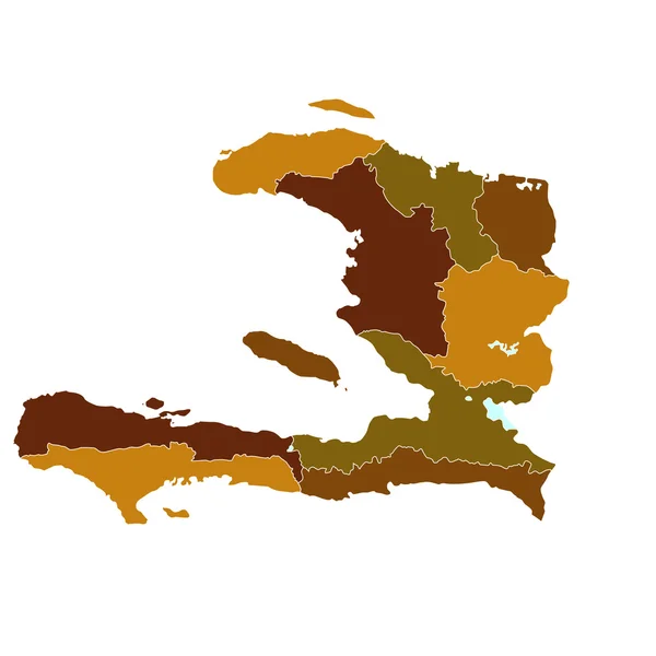 Kaart van haïti — Stockvector