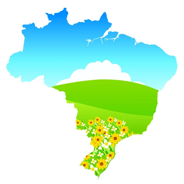Brasilien — Stock vektor