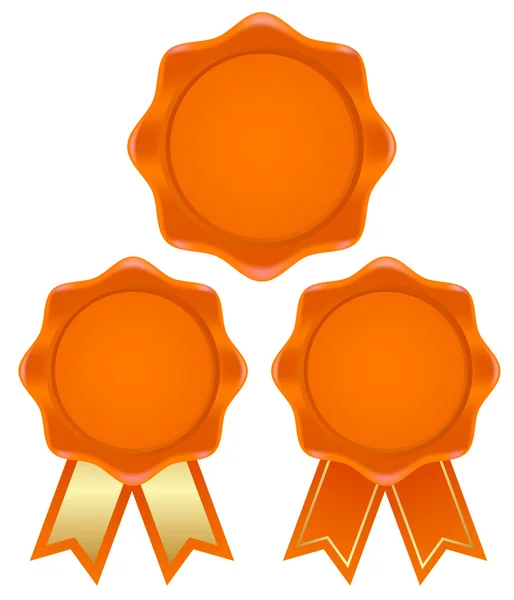 Oranger Rahmen — Stockvektor