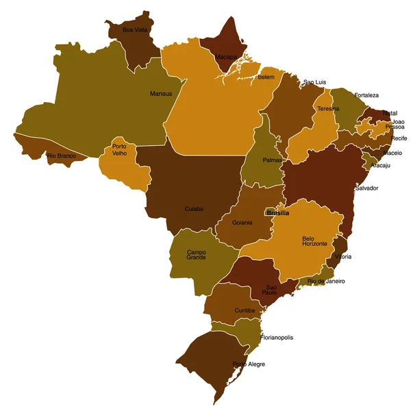 Brésil — Image vectorielle