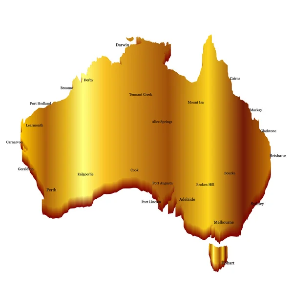 Ausztrália — Stock Vector