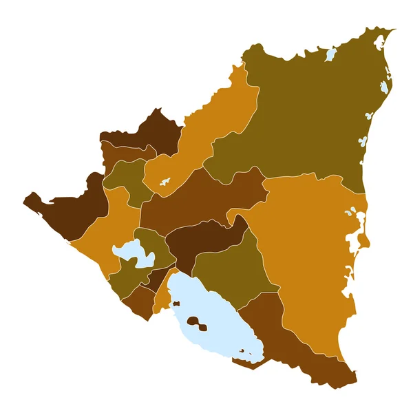 Nicaragua — Vettoriale Stock