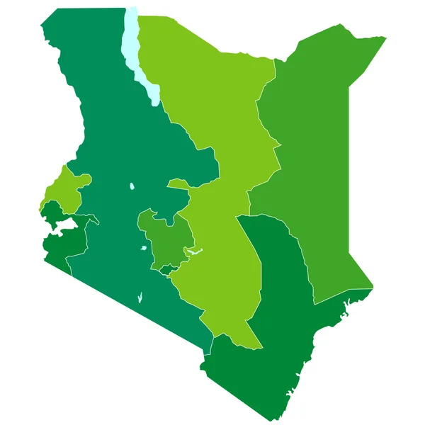 ケニア地図 — ストックベクタ