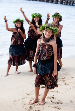 Hula Dancers Welcome clipart