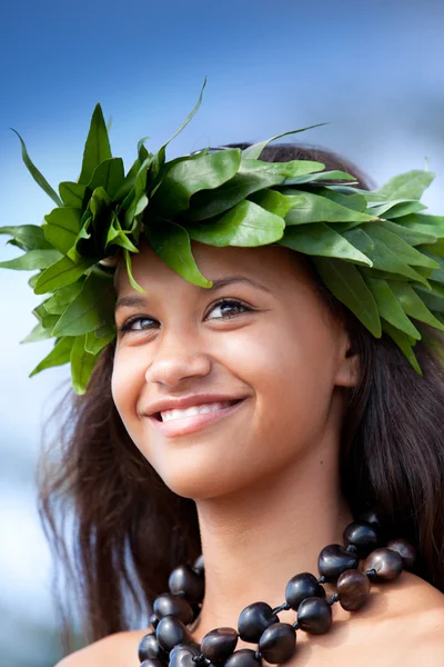 Bardzo uśmiechnięte dziewczyny Polinezji — Zdjęcie stockowe