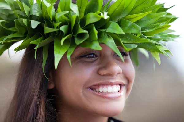 Pretty Polynesian Girl — Stock Photo, Image