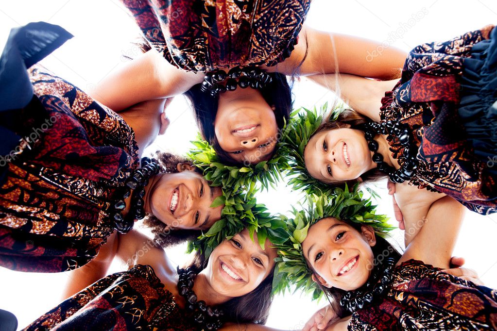 Girls connected with Aloha Spirit