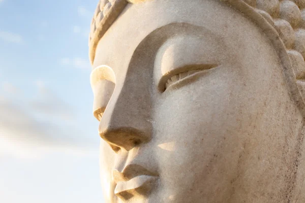 Buddha tvář zblízka — Stock fotografie