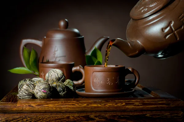 茶具服务 — 图库照片