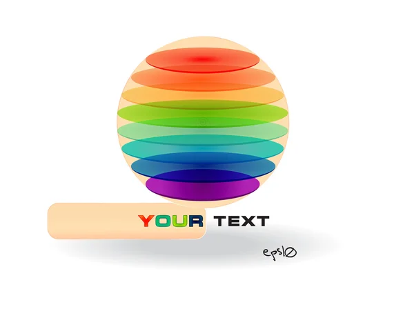 Logo abstracto brillante multicolor . — Vector de stock