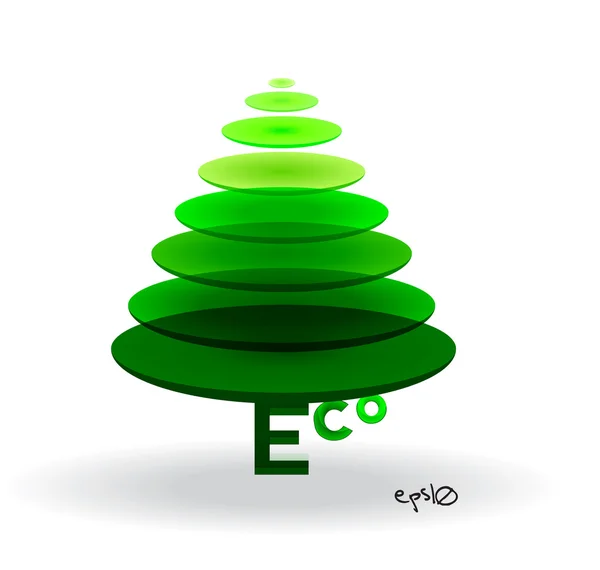 エコ ベクトルのロゴ — ストックベクタ