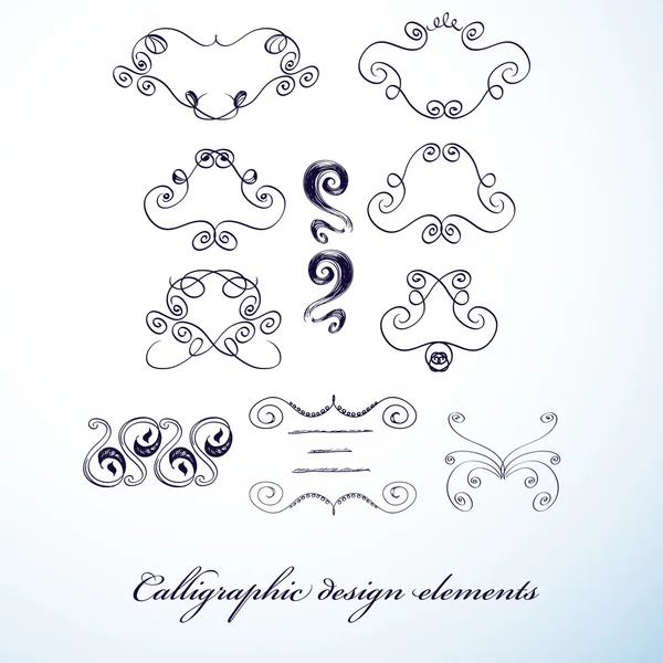 Stock vector Calligraphic design elements