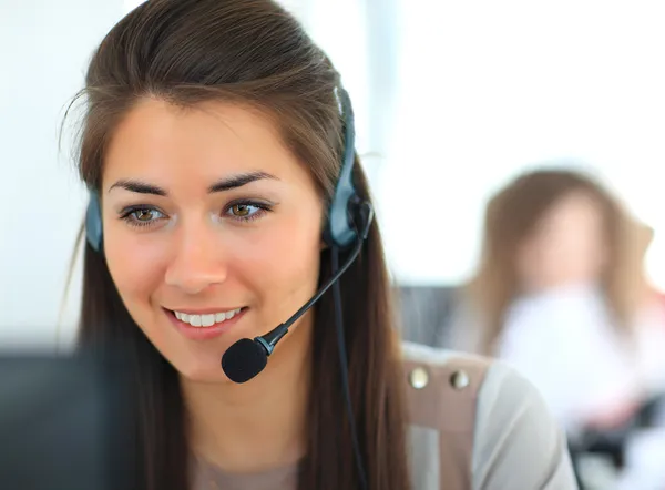 Female customer support operator — Stock Photo, Image