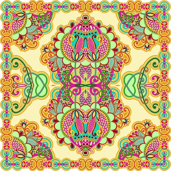 Paisley floral ornemental traditionnel Bandana — Image vectorielle