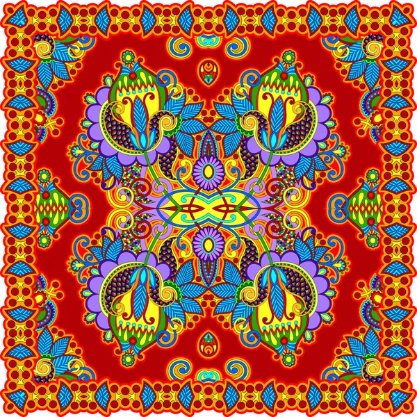 Paisley floral ornemental traditionnel Bandana — Image vectorielle