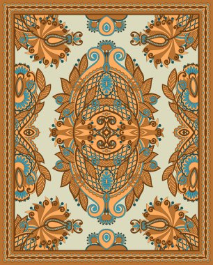 Ornamental Seamless Carpet Design clipart