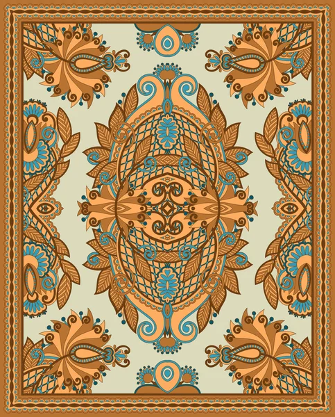 Diseño de alfombra sin costura ornamental — Archivo Imágenes Vectoriales