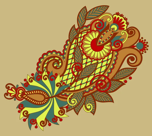 Orijinal el çizimi sanat süslemeleri çiçek tasarımı — Stok Vektör