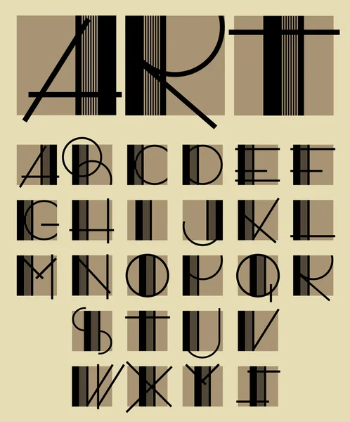Original unique contemporary alphabet design — Stock Vector