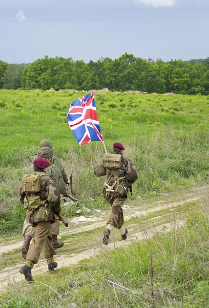 Soldados britânicos desde o Segundo Mundo — Fotografia de Stock