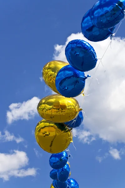 stock image Balloons against the blue sky