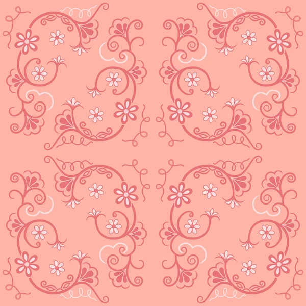 Floral bakgrund rosa — Stock vektor