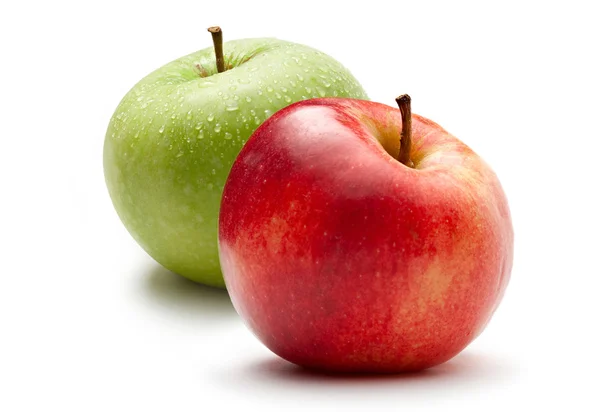 Äpfel auf weißem Hintergrund — Stockfoto