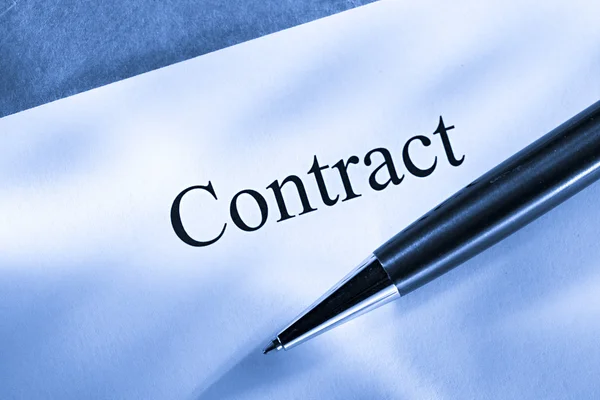 stock image Contract conception with pen
