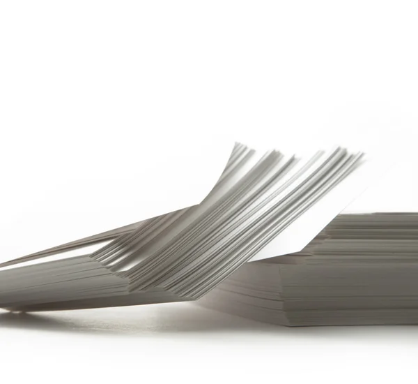Stos kartek biały papier — Zdjęcie stockowe