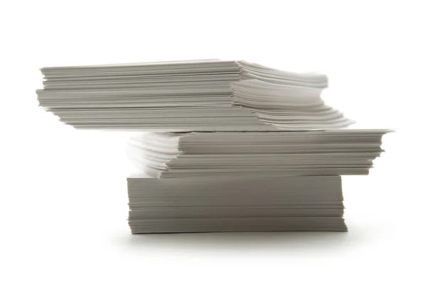 Пачка бумажных карточек — стоковое фото