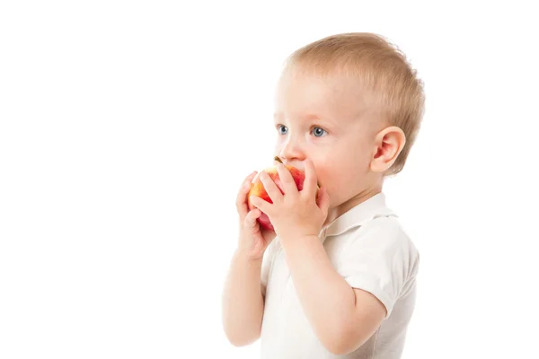 stock image Child with a red apple