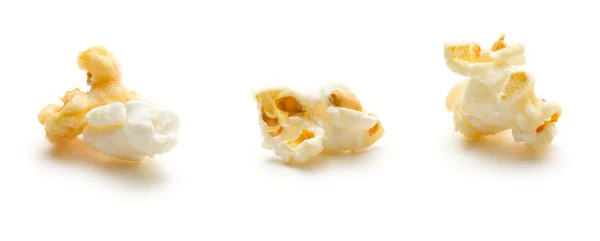 Palomitas de maíz sobre el fondo blanco — Foto de Stock