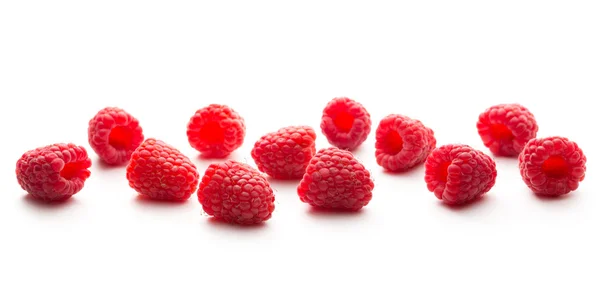 Fresh raspberry on white background — Stock Photo, Image