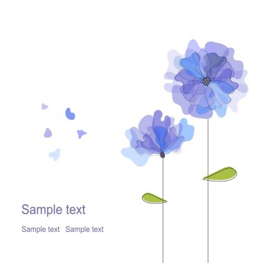 Abstract Cornflowers. clipart