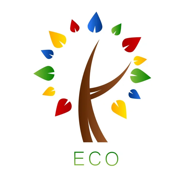 エコの木。ロゴ — ストック写真