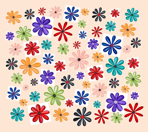 Akvareller floral bakgrund — Stockfoto