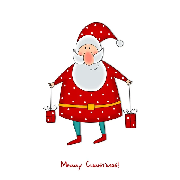 Santa Claus. Christmas card — Stock Photo, Image