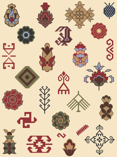 Collection of carpet patterns