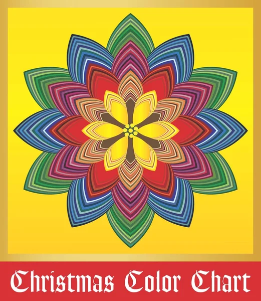 Karácsonyi színe színminták — Stock Vector