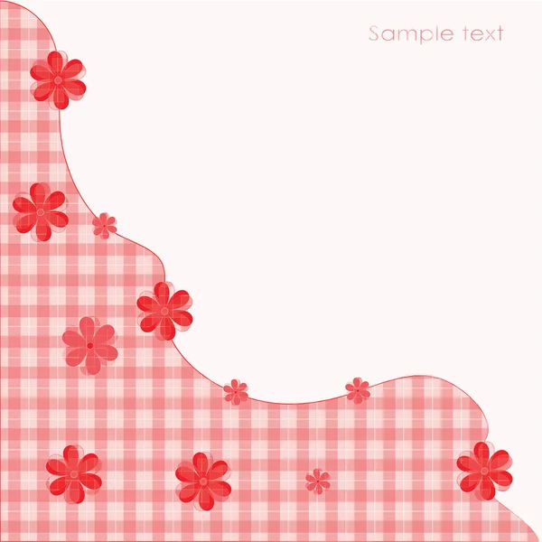 Motifs floraux Textures rouges pour cartes postales — Image vectorielle