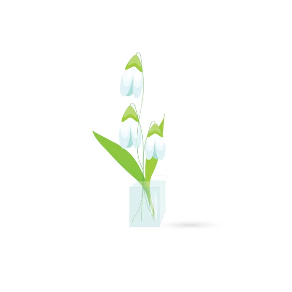 Güzel ayçiçeği Bahar tatili için bir vazo kart — Stok Vektör