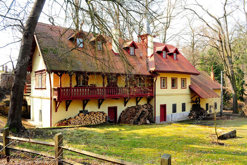 Typical country estate near Prague