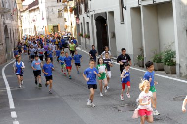 Children running clipart