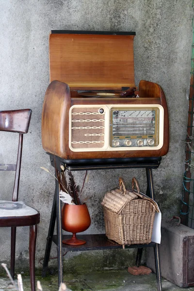 Giradischi radio — Foto Stock