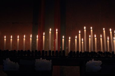 Candles in the darkness clipart