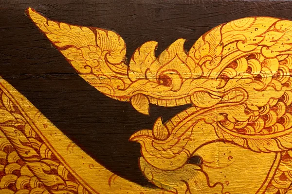 Традиційному тайському стилі живопис на баржа — стокове фото