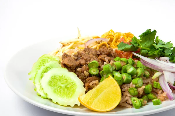 Thai stekt ris — Stockfoto