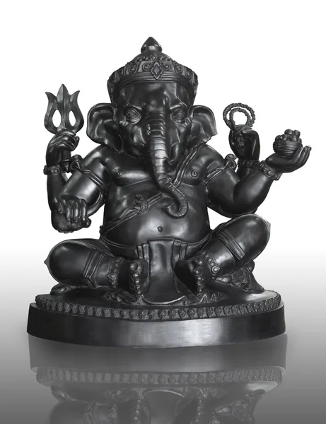 ヒンドゥー教の神ガネーシャのブロンズ像 — ストック写真