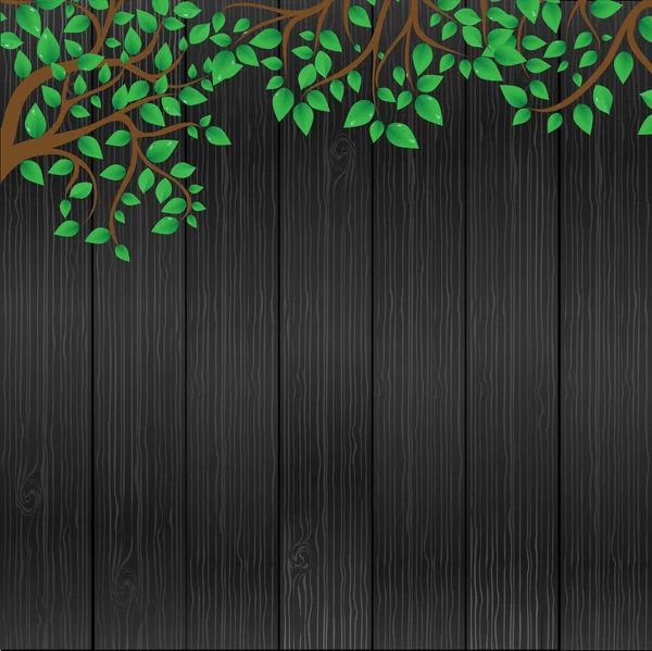 枫叶木的背景上 — 图库矢量图片