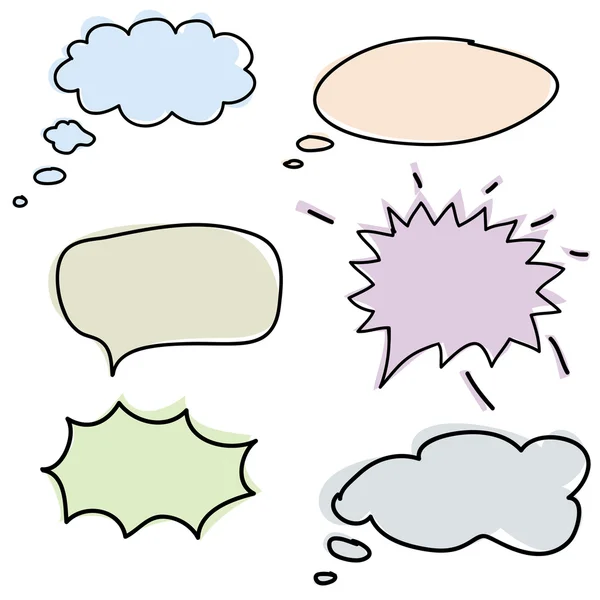 Clouds for the speech, the vector — Stock Vector